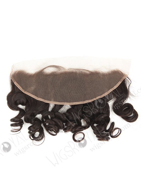In Stock Brazilian Virgni Hair 16" Big Loose Curl Natural Color Lace Frontal SKF-087-12430