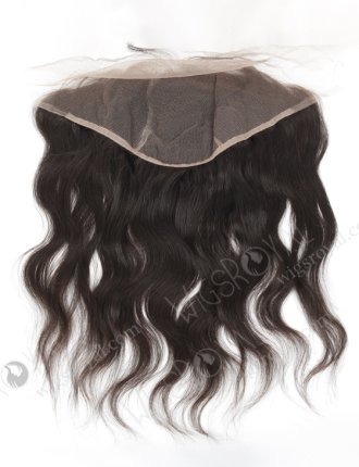 In Stock Indian Virgin Hair 14" Natural Wave Natural Color Lace Frontal SKF-008
