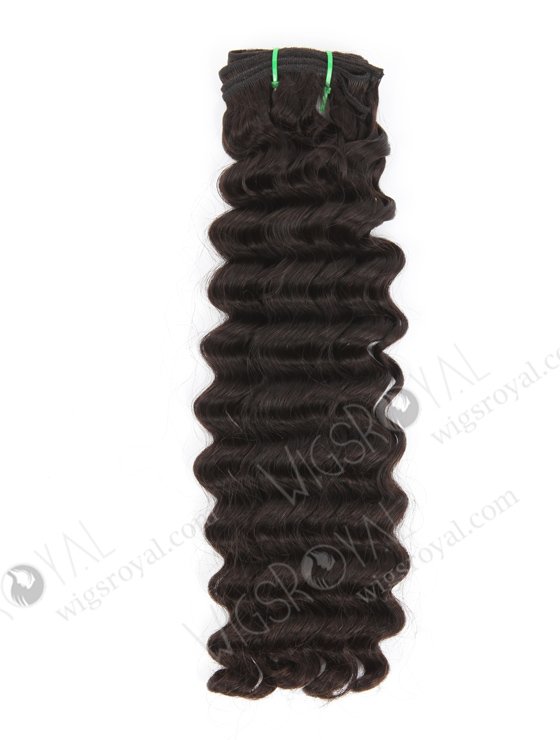 In Stock 5A Peruvian Virgin Hair 20" Double Drawn Fat Deep Wave Natural Color Machine Weft SM-6150