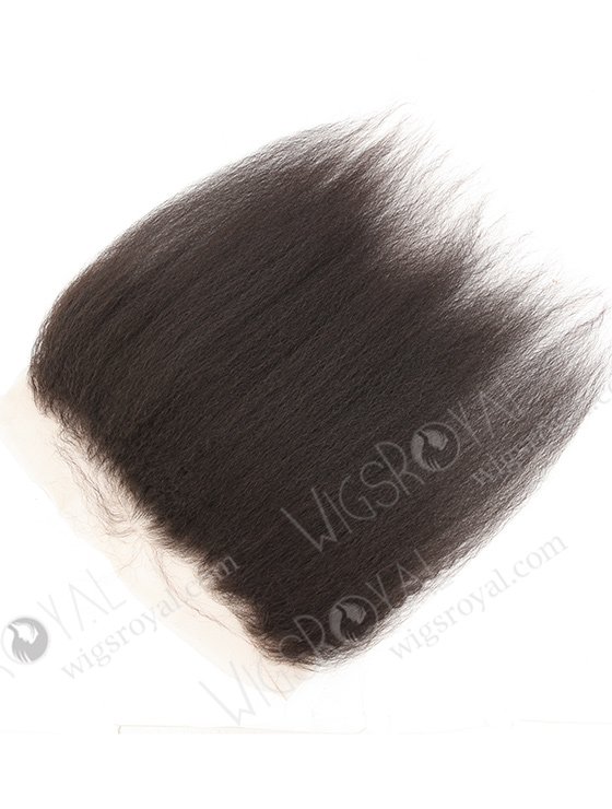 In Stock Brazilian Virgni Hair 14" Kinky Straight Natural Color Lace Frontal SKF-091-12448