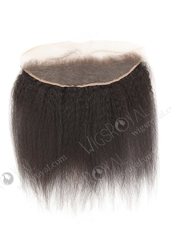 In Stock Brazilian Virgni Hair 14" Kinky Straight Natural Color Lace Frontal SKF-091-12453