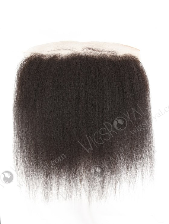 In Stock Brazilian Virgni Hair 14" Kinky Straight Natural Color Lace Frontal SKF-091-12450