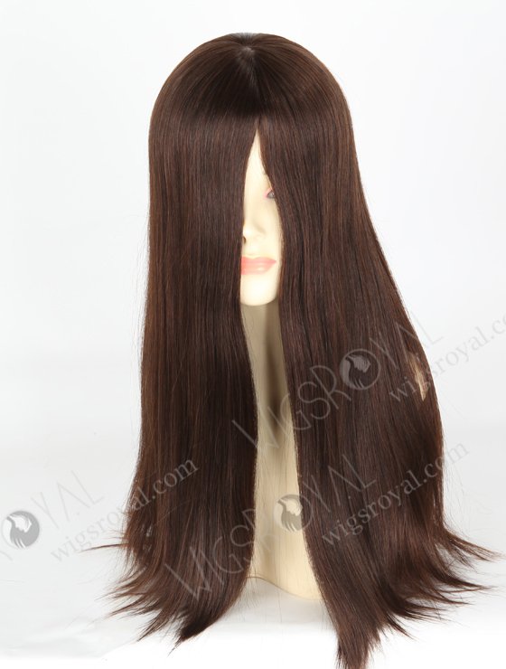 In Stock European Virgin Hair 18" Straight 2a# Color Jewish Wig JWS-01005-12571
