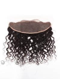 In Stock Brazilian Virgni Hair 12" Natural Curly Natural Color Lace Frontal SKF-072