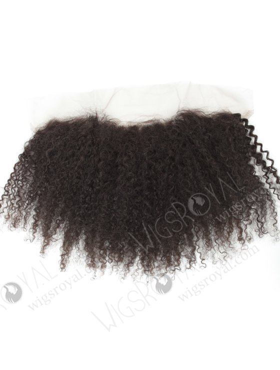 In Stock Indian Remy Hair 12" Jeri Curl Natural Color Lace Frontal SKF-084-12370