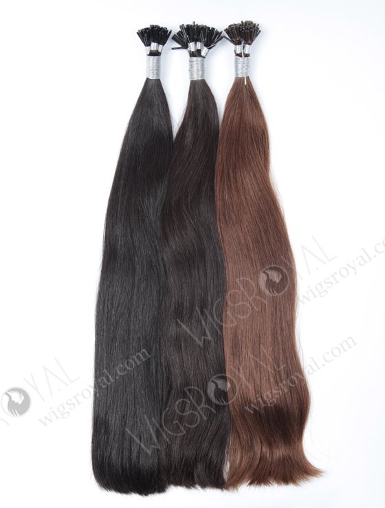 I-tip hair extension European virgin hair 20" straight #2 color WR-PH-001-13295