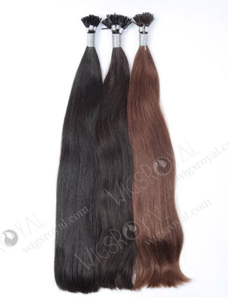 I-tip hair extension European virgin hair 20" straight #2 color WR-PH-001