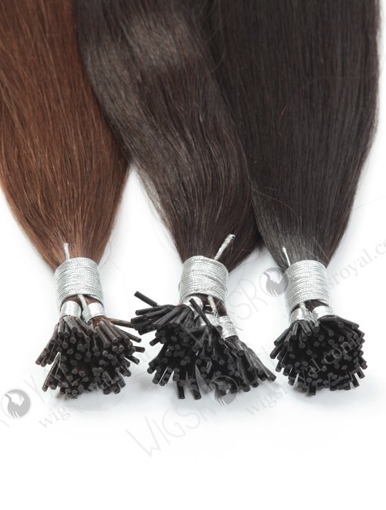 I-tip hair extension European virgin hair 20" straight #2 color WR-PH-001-13294