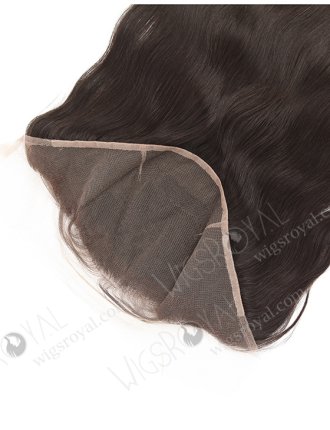 In Stock Indian Remy Hair 16" Straight Natural Color Lace Frontal SKF-061