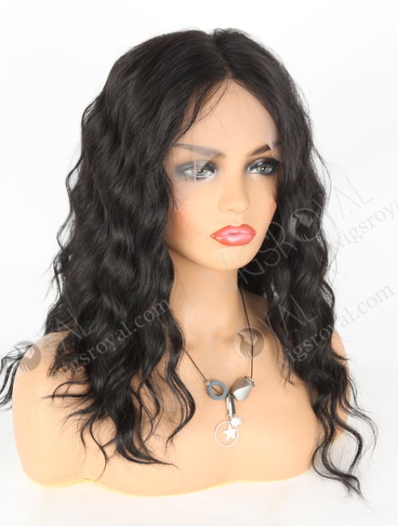 In Stock Synthetic Hair Lace Front Wig 18" Big Curl Color 1B# AL-017-4-13686