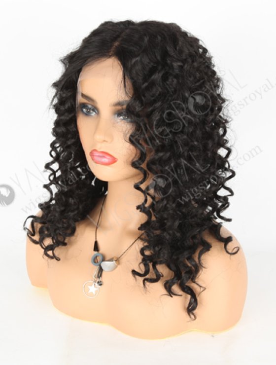 In Stock Synthetic Hair Lace Front Wig 24" Spiral Curl Color 1B# AL-017-6-13702