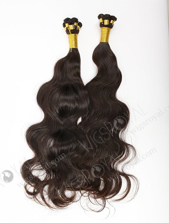 In Stock Brazilian Virgin Hair 22" Natural Wave Natural Color Hand-tied Weft SHW-014-13793