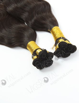 In Stock Brazilian Virgin Hair 22" Natural Wave Natural Color Hand-tied Weft SHW-014