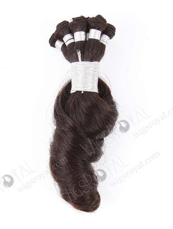 In Stock Brazilian Virgin Hair 16" Loose Spiral Curl Natural Color Hand-tied Weft SHW-004-13890