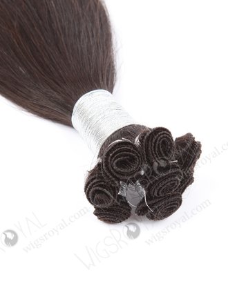 In Stock Brazilian Virgin Hair 14" Silky Straight Natural Color Hand-tied Weft SHW-025