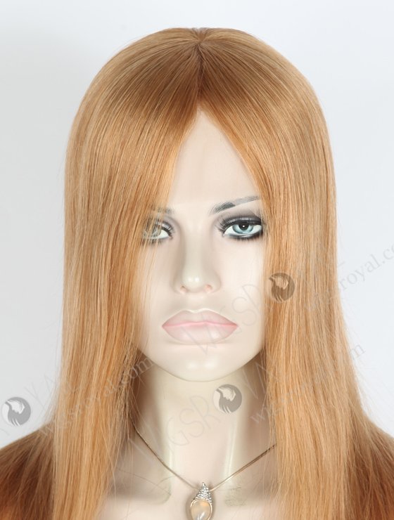 In Stock European Virgin Hair 14" Straight 10#/18# Evenly Blended Lace Front Silk Top Glueless Wig GLL-08020-13926