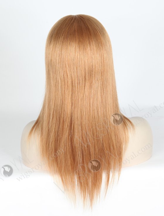 In Stock European Virgin Hair 14" Straight 10#/18# Evenly Blended Lace Front Silk Top Glueless Wig GLL-08020-13931