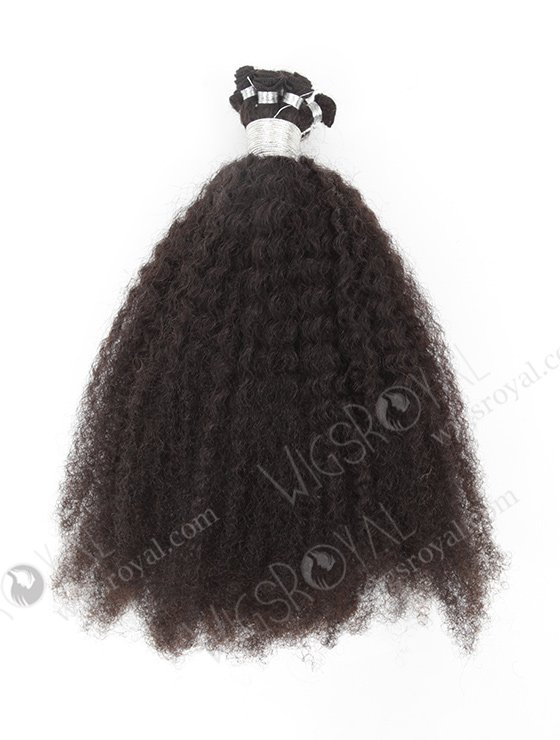 In Stock Brazilian Virgin Hair 18" Afro Curl Natural Color Hand-tied Weft SHW-027-13868
