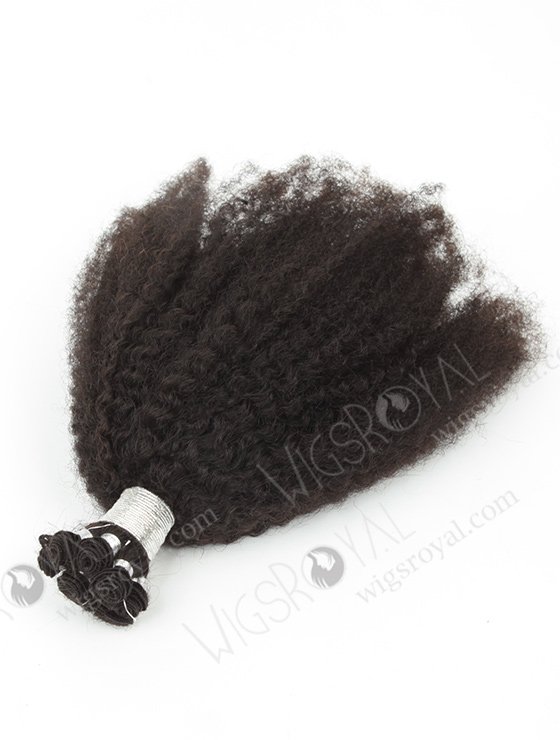 In Stock Brazilian Virgin Hair 18" Afro Curl Natural Color Hand-tied Weft SHW-027-13871