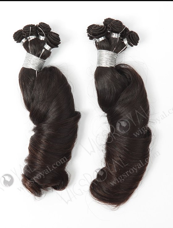 In Stock Brazilian Virgin Hair 18" Loose Spiral Curl Natural Color Hand-tied Weft SHW-005-13895