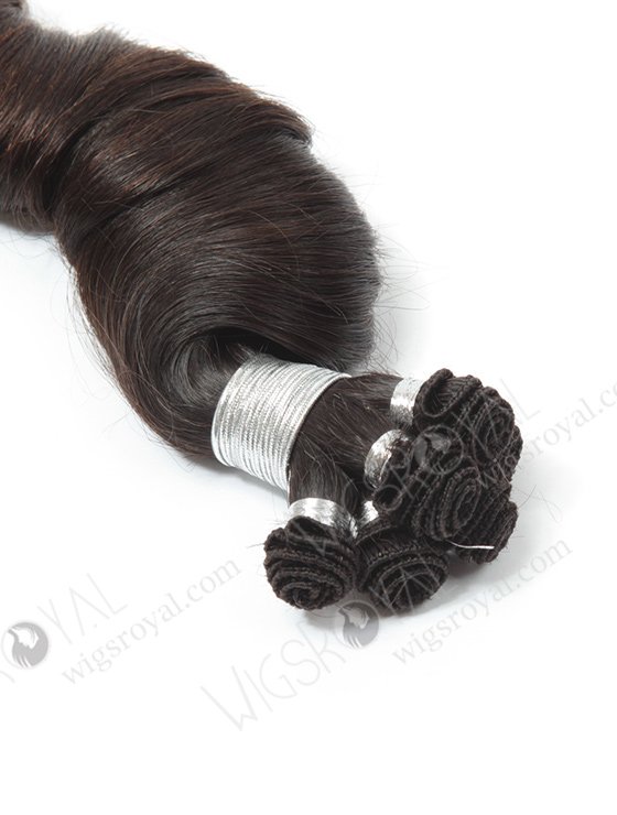 In Stock Brazilian Virgin Hair 18" Loose Spiral Curl Natural Color Hand-tied Weft SHW-005-13896