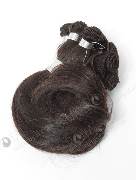 In Stock Brazilian Virgin Hair 10" Loose Spiral Curl Natural Color Hand-tied Weft SHW-001-13874