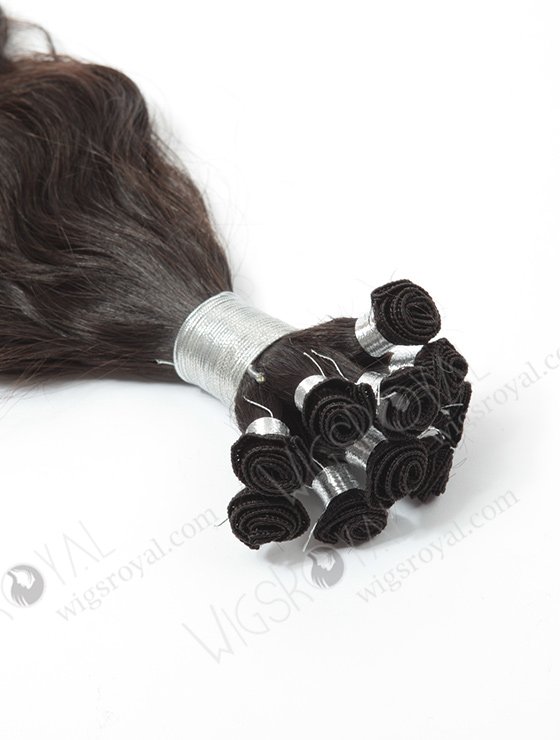 In Stock Brazilian Virgin Hair 12" Natural Wave Natural Color Hand-tied Weft SHW-009-13911