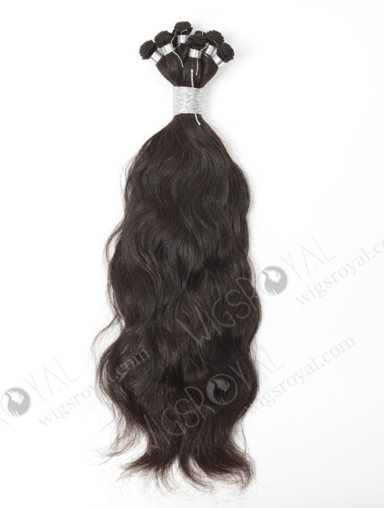In Stock Brazilian Virgin Hair 14" Natural Wave Natural Color Hand-tied Weft SHW-010-13771