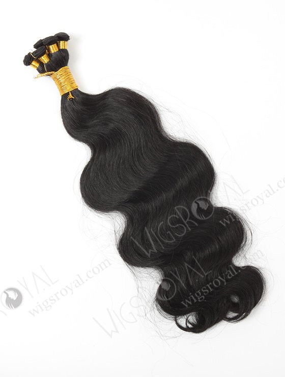 In Stock Indian Remy Hair 18" Body Wave 1# Color Hand-tied Weft SHW-008-13858
