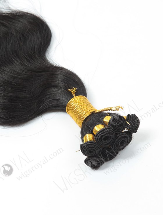 In Stock Indian Remy Hair 18" Body Wave 1# Color Hand-tied Weft SHW-008-13860