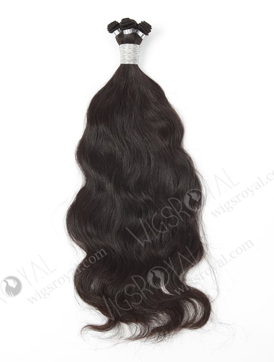 In Stock Brazilian Virgin Hair 18" Natural Wave Natural Color Hand-tied Weft SHW-012-13783