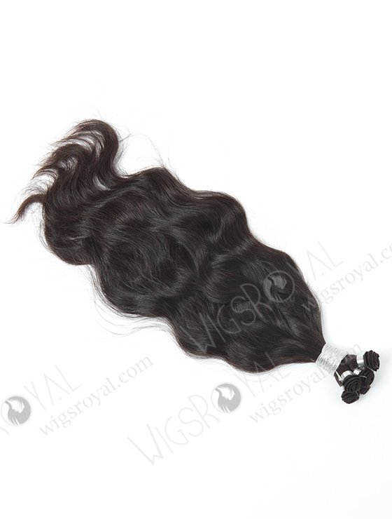 In Stock Brazilian Virgin Hair 18" Natural Wave Natural Color Hand-tied Weft SHW-012-13782