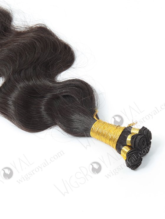 In Stock Brazilian Virgin Hair 24" Natural Wave Natural Color Hand-tied Weft SHW-015-13798