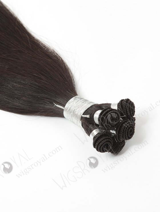 In Stock Brazilian Virgin Hair 18" Silky Straight Natural Color Hand-tied Weft SHW-022-13823