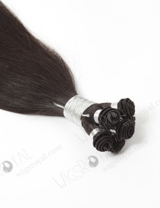 In Stock Brazilian Virgin Hair 18" Silky Straight Natural Color Hand-tied Weft SHW-022