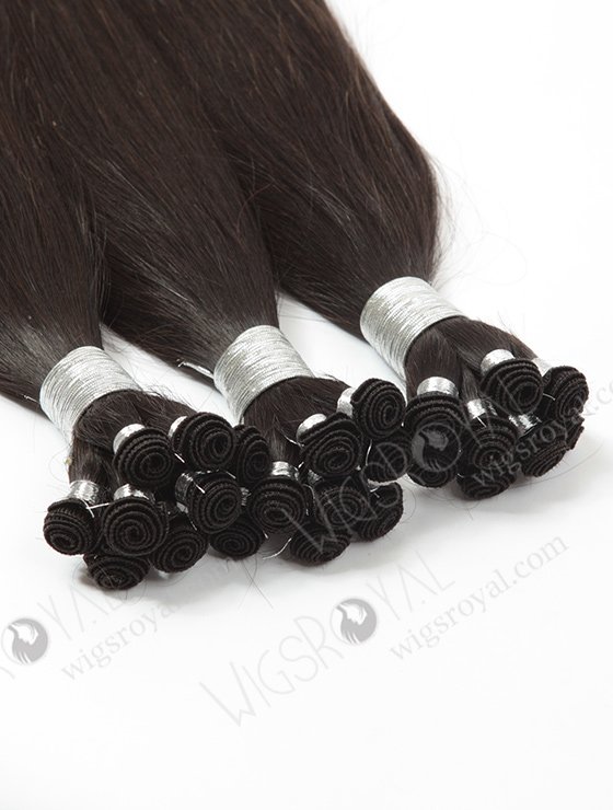 In Stock Brazilian Virgin Hair 16" Silky Straight Natural Color Hand-tied Weft SHW-021-13815