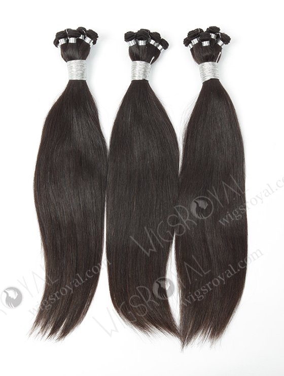 In Stock Brazilian Virgin Hair 16" Silky Straight Natural Color Hand-tied Weft SHW-021-13818