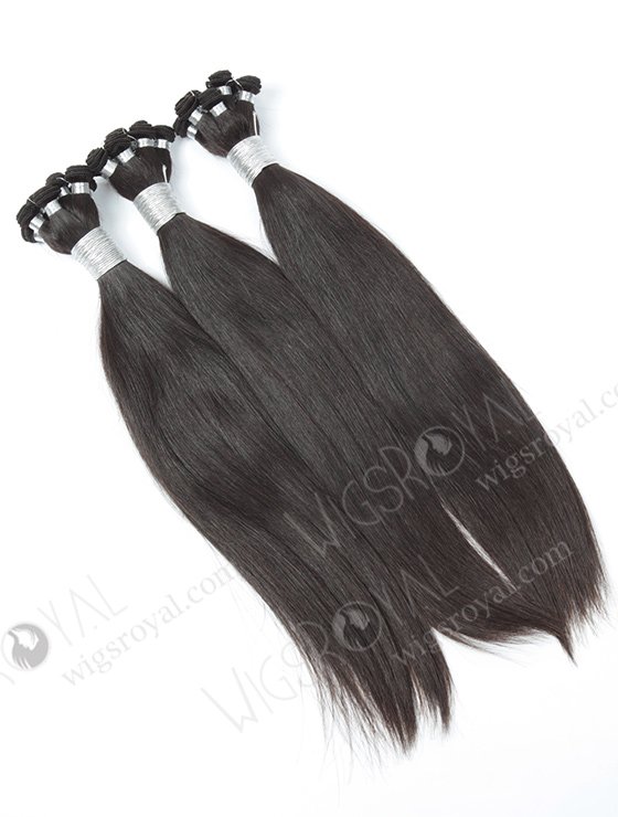 In Stock Brazilian Virgin Hair 16" Silky Straight Natural Color Hand-tied Weft SHW-021