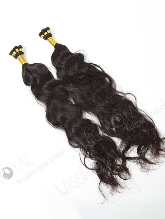 In Stock Brazilian Virgin Hair 26" Natural Wave Natural Color Hand-tied Weft SHW-016-13803
