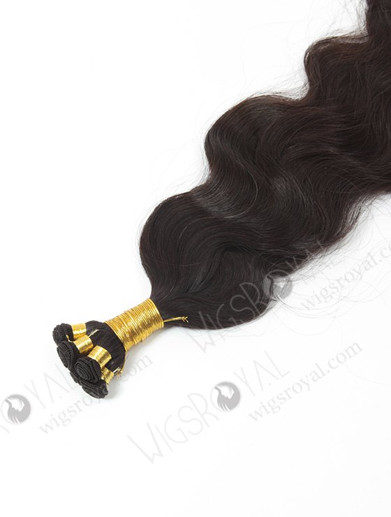 In Stock Brazilian Virgin Hair 26" Natural Wave Natural Color Hand-tied Weft SHW-016-13802