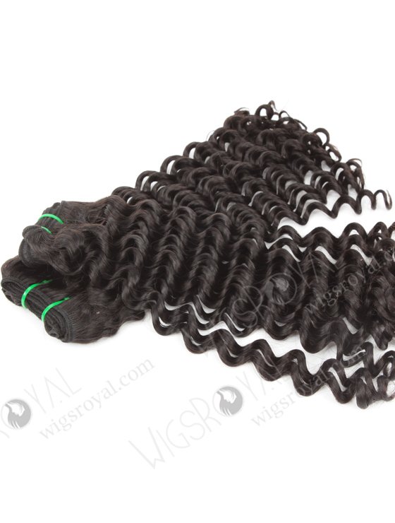 Unprocessed double Drawn 18'' 5a Peruvian Virgin Curl As Pictures Natural Color Hair Wefts WR-MW-163-14177