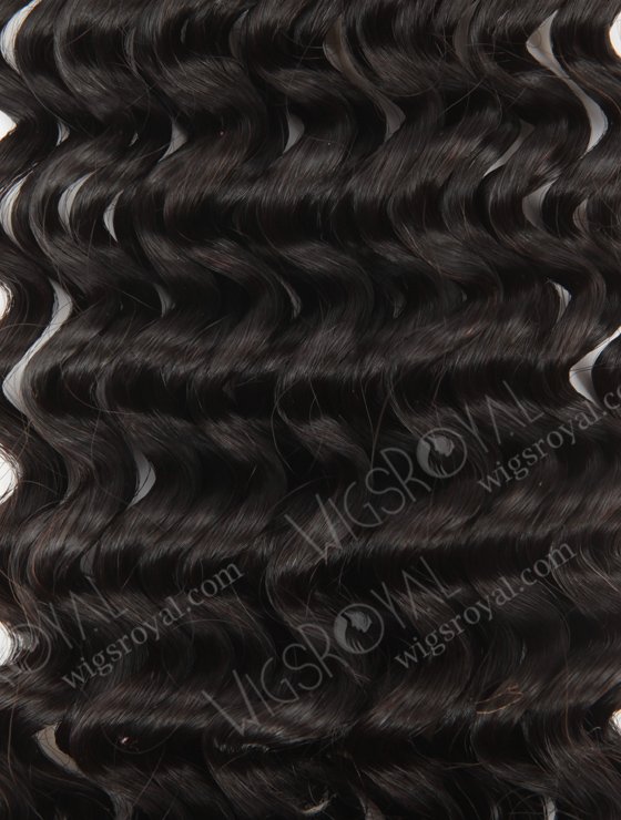Unprocessed double Drawn 18'' 5A Peruvian Virgin Deep Curly Natural Color Hair Wefts WR-MW-163-14181