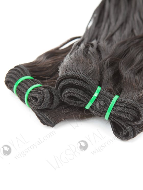 100% Double Drawn 18'' 5A Peruvian Virgin Half Bouncy Curl Natural Color Hair Wefts WR-MW-164-14172