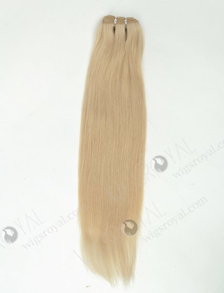 Top Quality Hair Weft Extension Light Blonde European Virgin Hair WR-MW-172