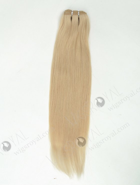 Top Quality Hair Weft Extension Light Blonde European Virgin Hair WR-MW-172-14108