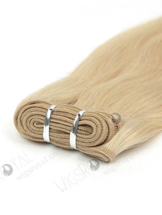 Top Quality Hair Weft Extension Light Blonde European Virgin Hair WR-MW-172-14110