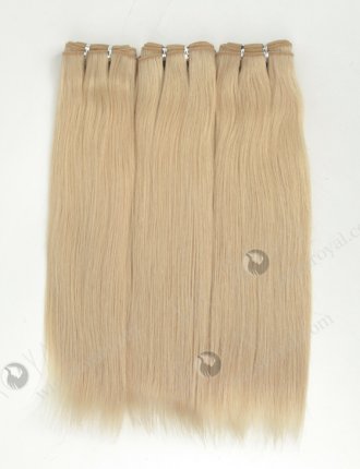Light Blonde Hair Weft 14 Inches Cuticle Aligned European Remy Hair WR-MW-178