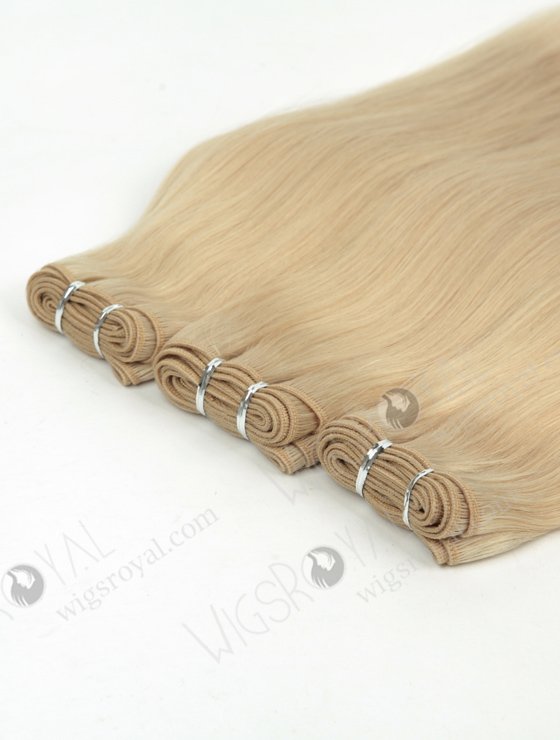 Light Blonde Hair Weft 14 Inches Cuticle Aligned European Remy Hair WR-MW-178-14078