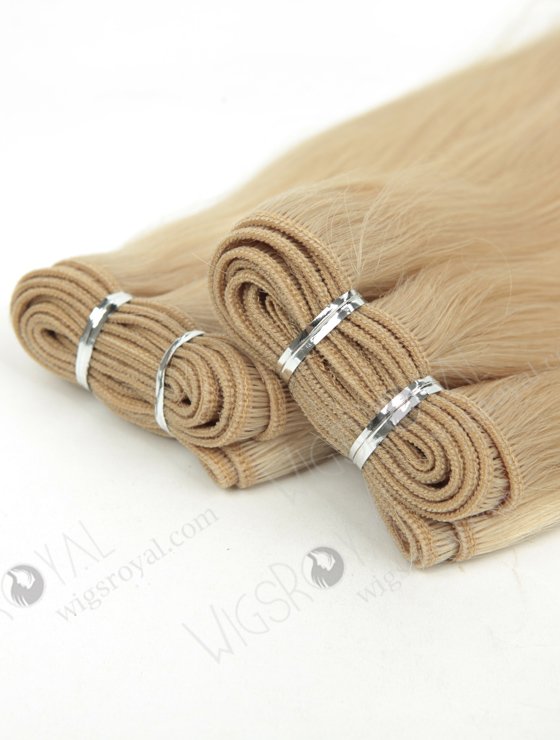 Light Blonde Hair Weft 14 Inches Cuticle Aligned European Remy Hair WR-MW-178-14077
