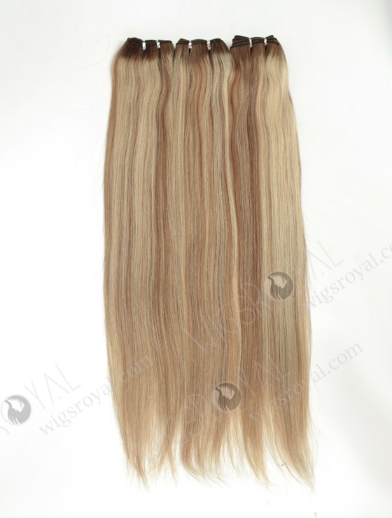 Sew In Weave Hair Extension Long Straight Blonde with Brown Highlights WR-MW-183-14034